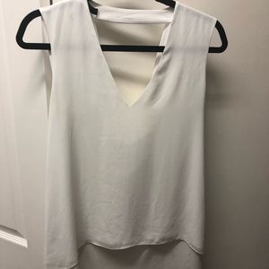 BCBG white Eliza tank
